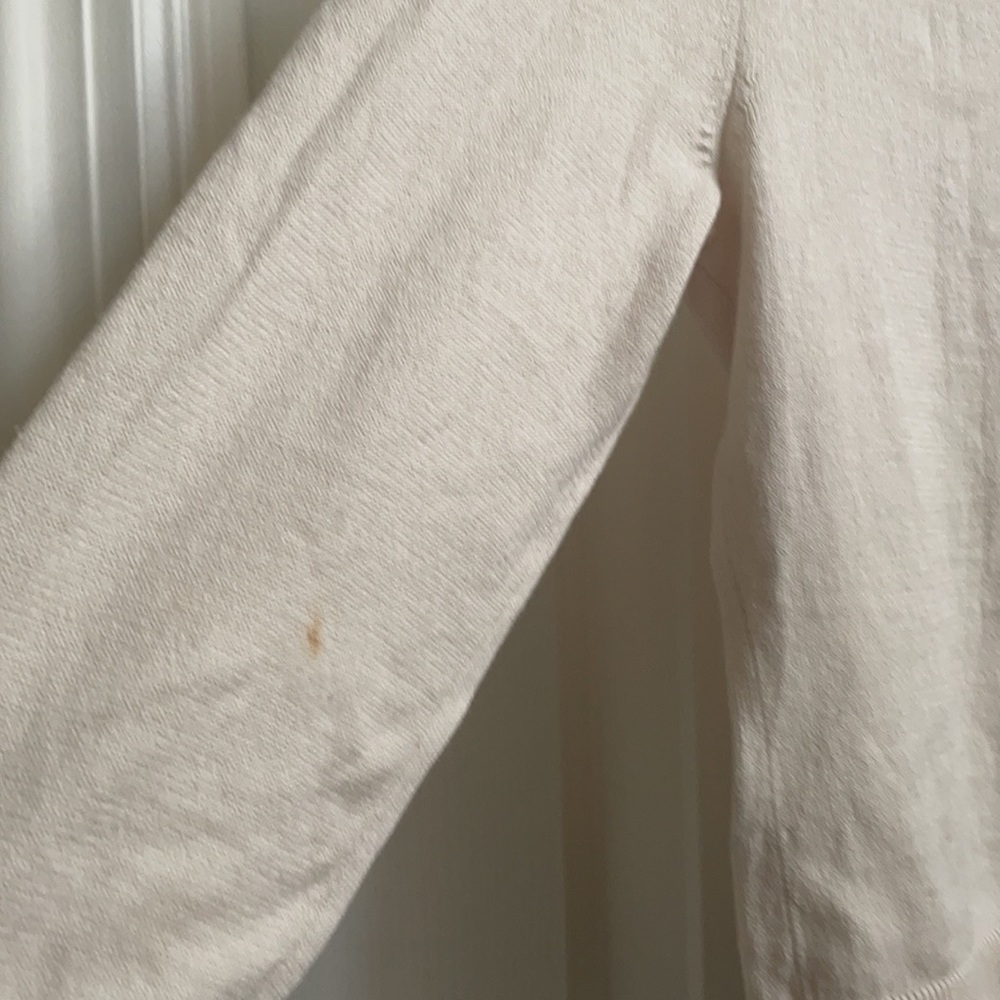 Loft cardigan with ribbon detail in cream color - Picture 2 of 6